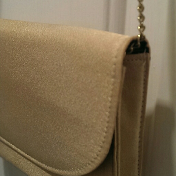 Peachy Gold Shiny Evening/Prom Chain Purse NEW - Picture 5 of 7